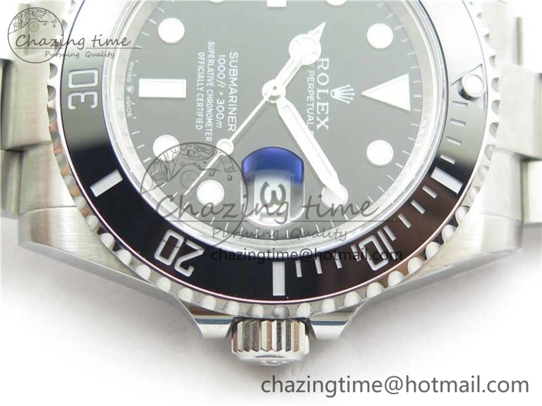 Submariner 41mm 126610 LN 904L Steel ROF 1:1 Best Edition Black Dial On SS Bracelet A2824