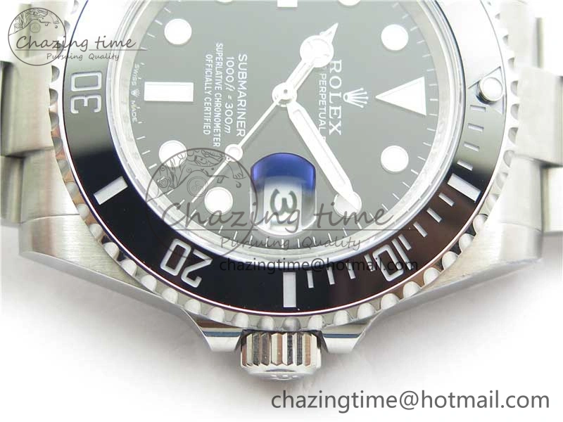Submariner 41mm 126610 LN 904L Steel ROF 1:1 Best Edition Black Dial On SS Bracelet A2824