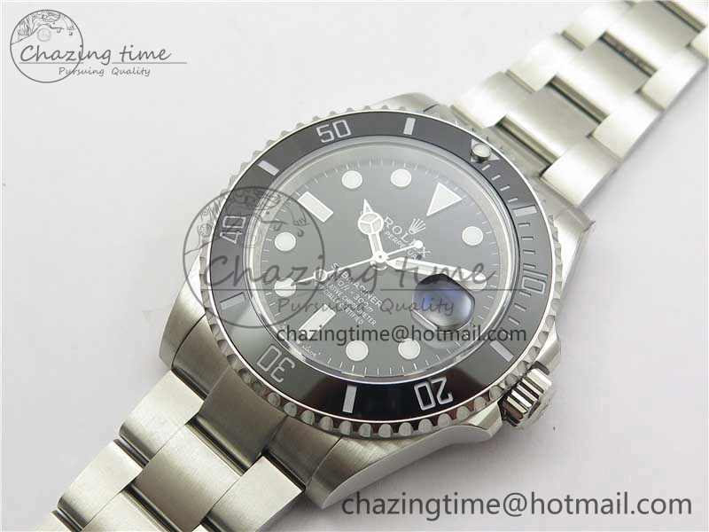 Submariner 41mm 126610 LN 904L Steel ROF 1:1 Best Edition Black Dial On SS Bracelet A2824