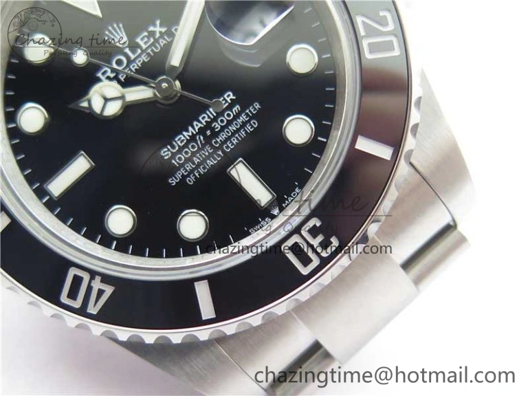 Submariner 41mm 126610 LN BP Maker Black Dial on SS Bracelet A2813