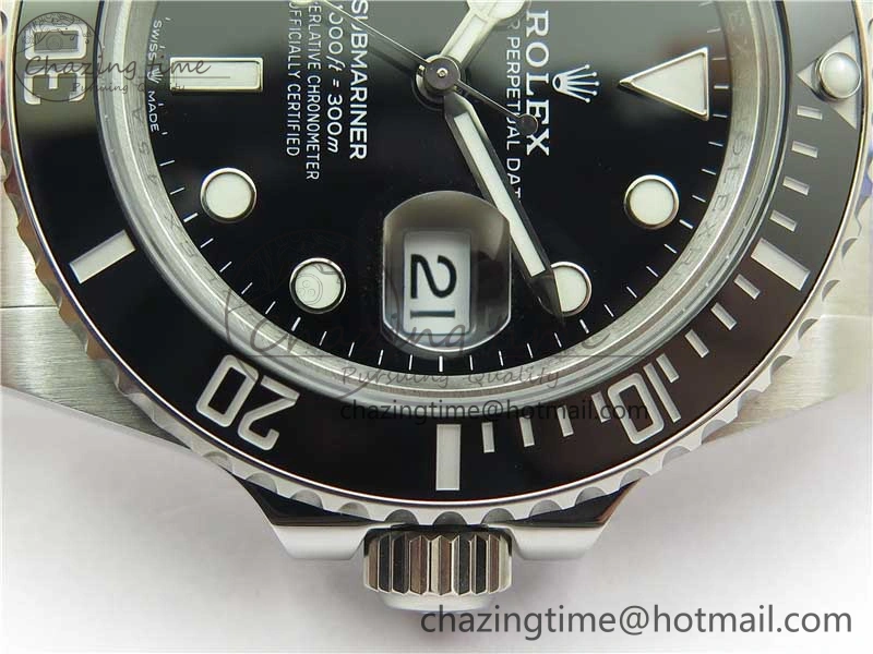 Submariner 41mm 126610 LN BP Maker Black Dial on SS Bracelet A2813