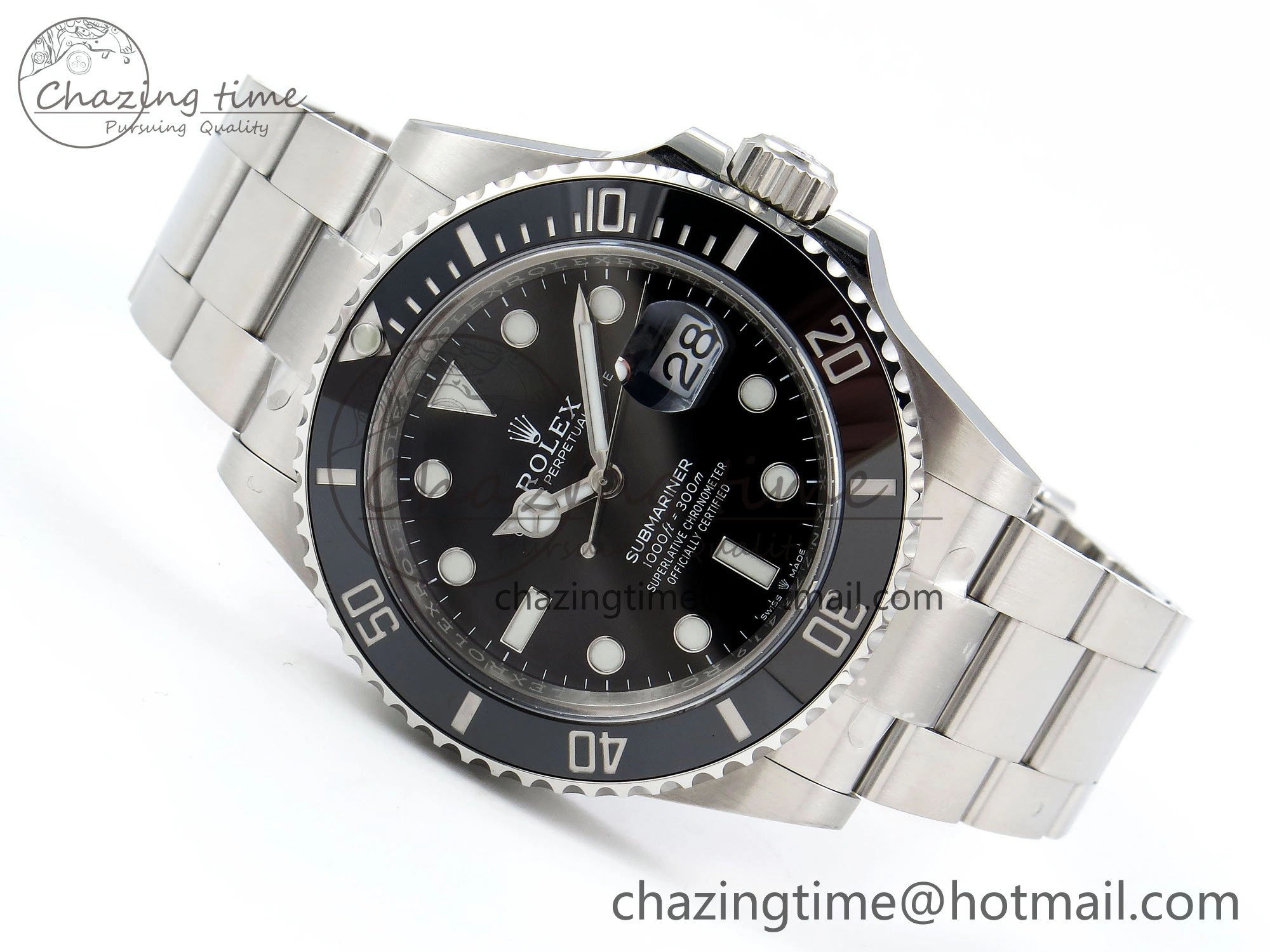 Submariner 41mm 126610 LN Black Ceramic 904L Steel Clean 1:1 Best Edition VR3235