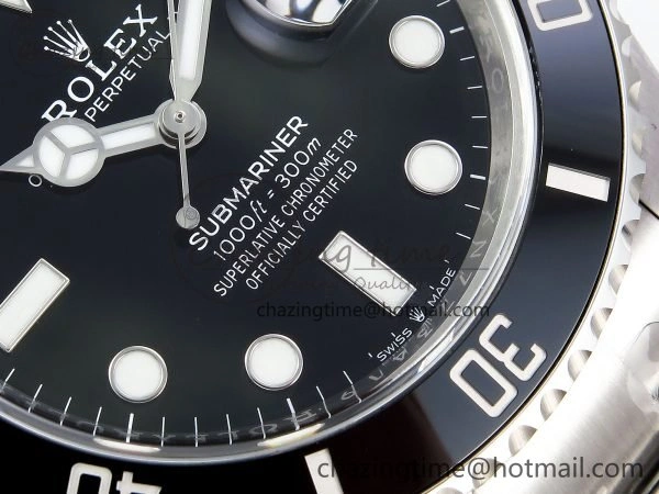Submariner 41mm 126610 LN Black Ceramic 904L Steel Clean 1:1 Best Edition VR3235