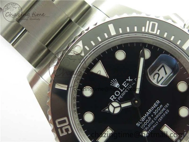Submariner 41mm 126610 LN Black Ceramic 904L Steel RF 1:1 Best Edition RF3235