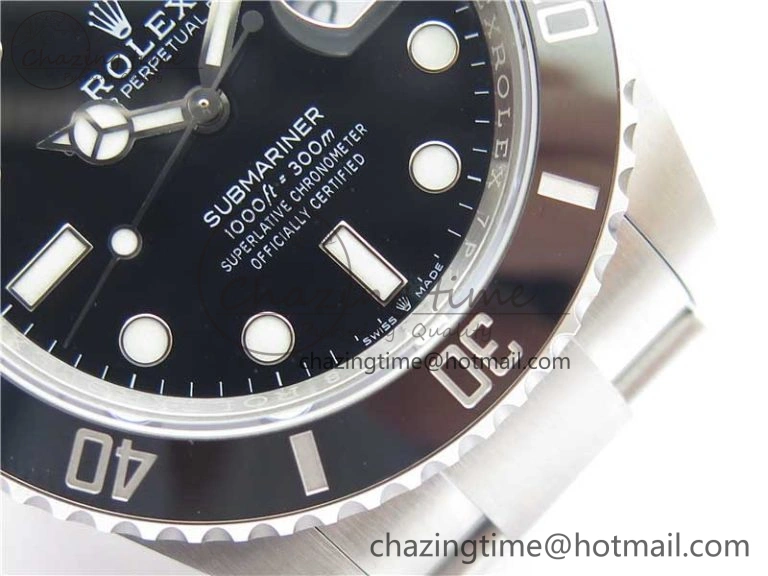 Submariner 41mm 126610 LN Black Ceramic 904L Steel RF 1:1 Best Edition RF3235