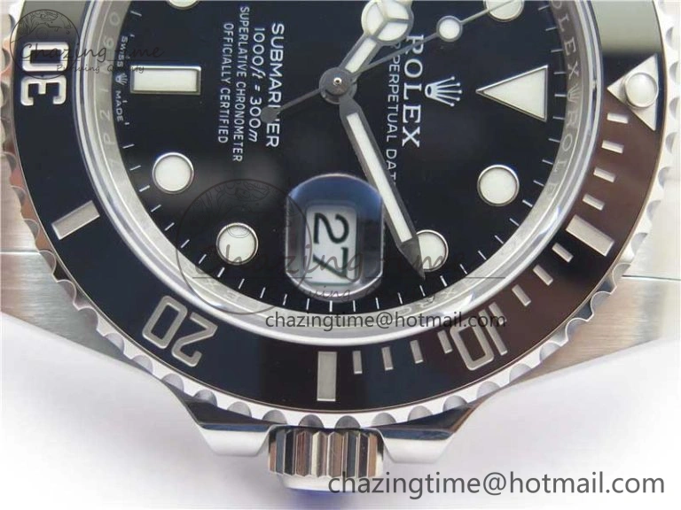 Submariner 41mm 126610 LN Black Ceramic 904L Steel RF 1:1 Best Edition RF3235