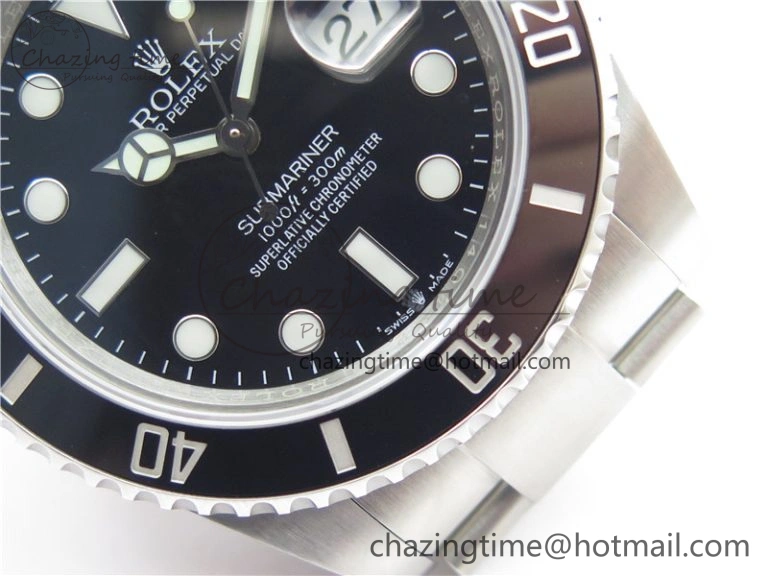 Submariner 41mm 126610 LN Black Ceramic 904L Steel VVSF 1:1 Best Edition A3235