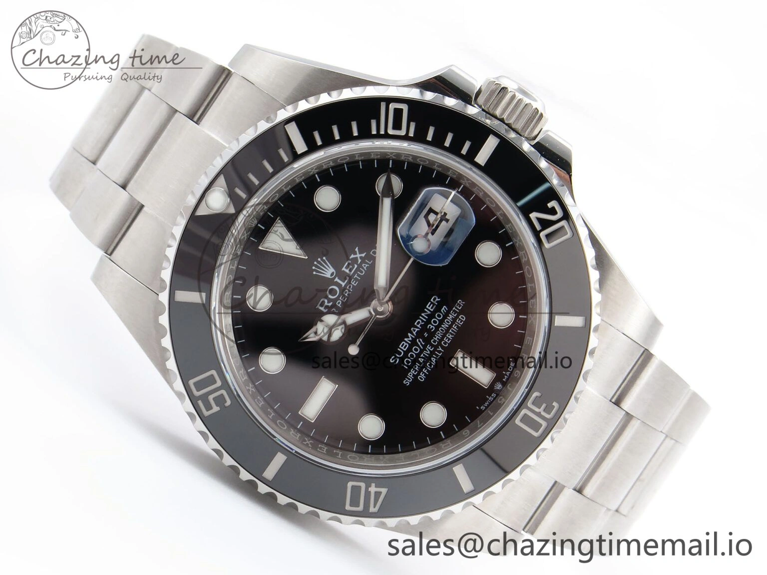 Submariner 41mm 126610 LN Black Ceramic EWEF 1:1 Best Edition on Bracelet SH3235