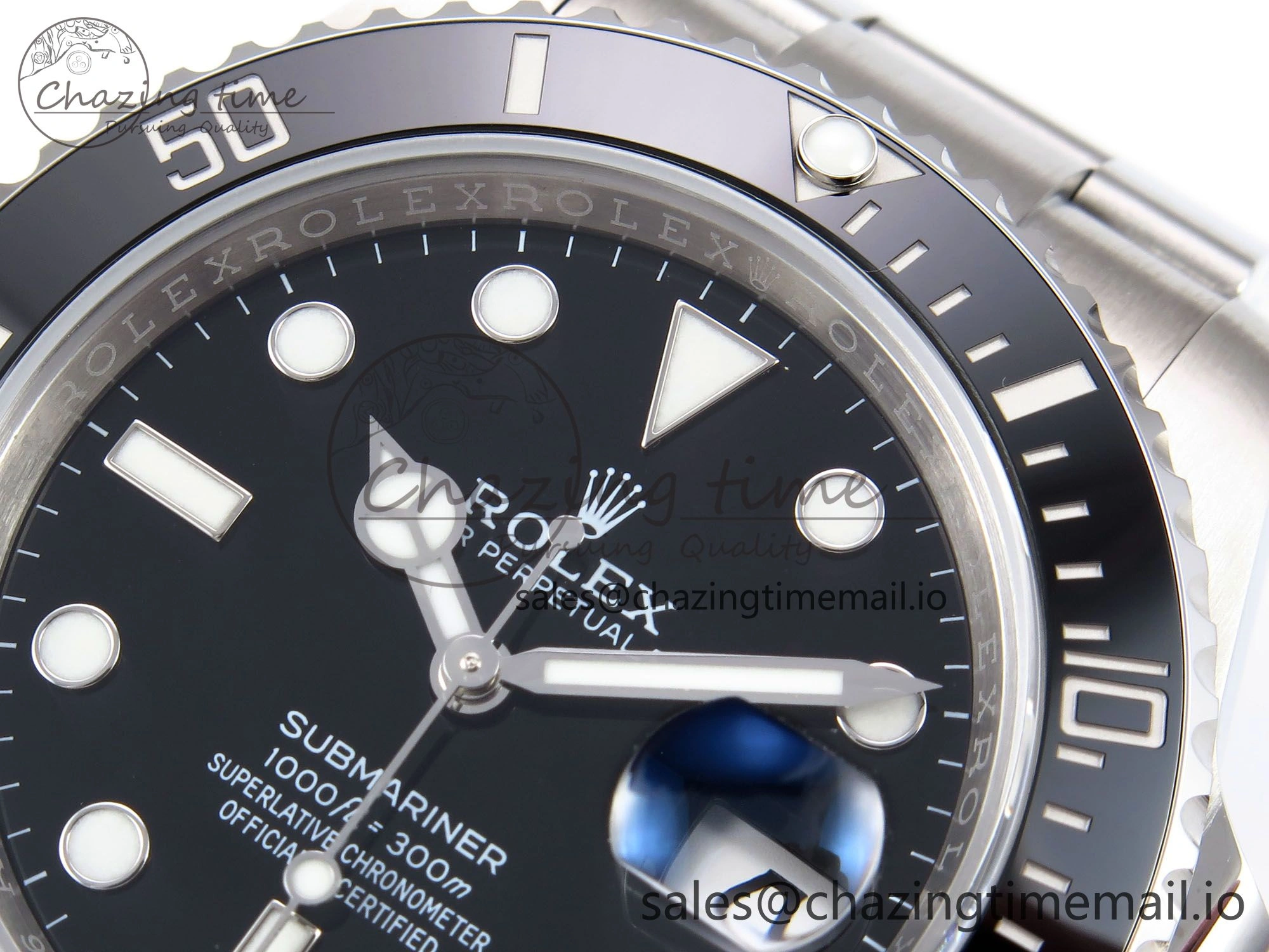 Submariner 41mm 126610 LN Black Ceramic EWEF 1:1 Best Edition on Bracelet SH3235