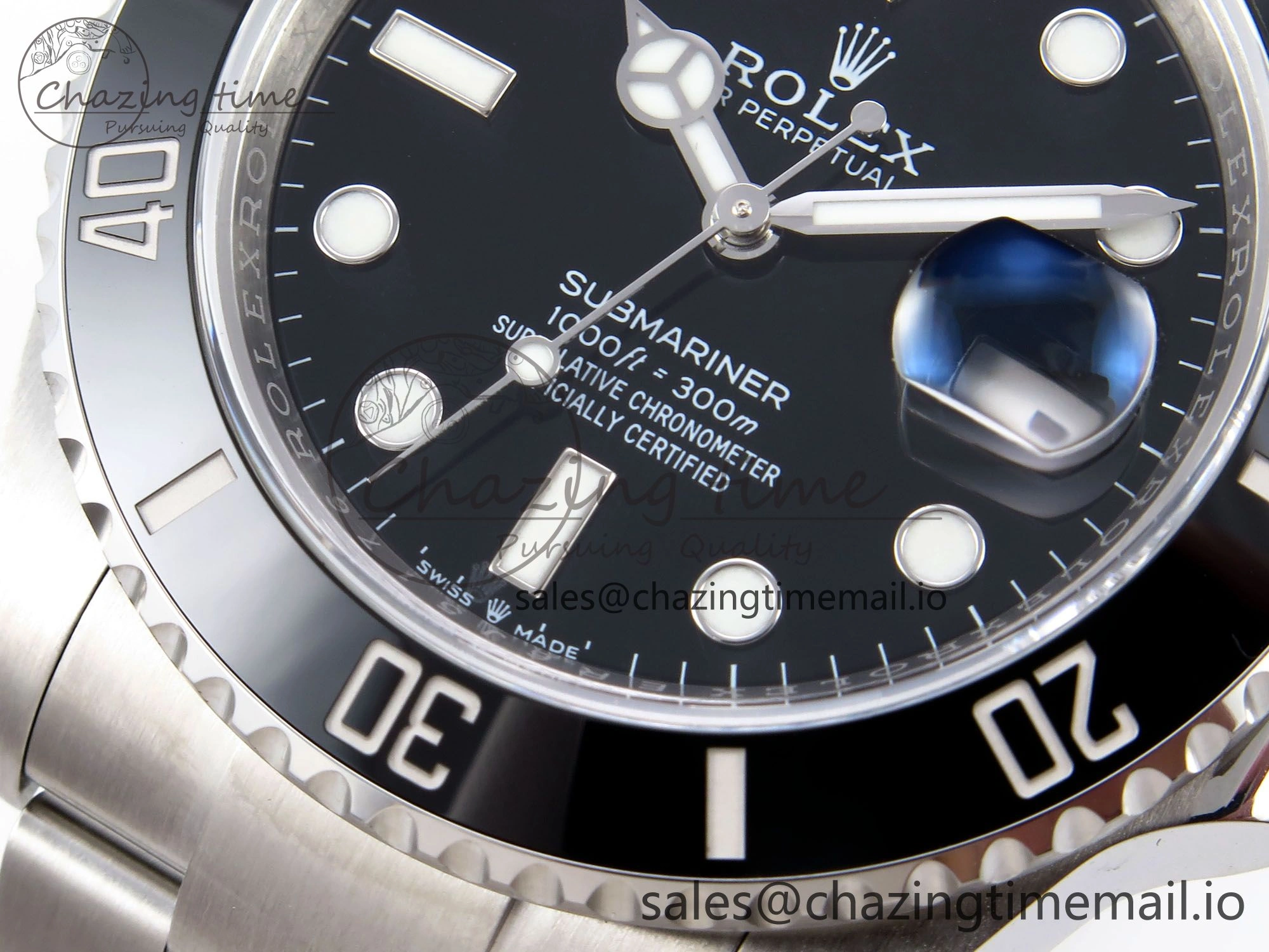 Submariner 41mm 126610 LN Black Ceramic EWEF 1:1 Best Edition on Bracelet SH3235
