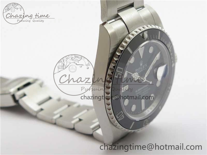 Submariner 41mm 126610 LN Black Ceramic EWF Black Dial on SS Bracelet A3235