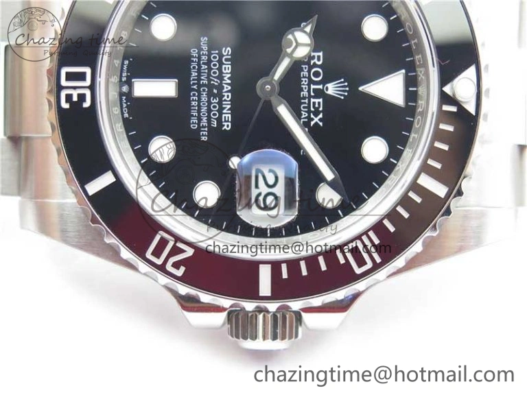Submariner 41mm 126610 LN Black Ceramic EWF Black Dial on SS Bracelet A3235