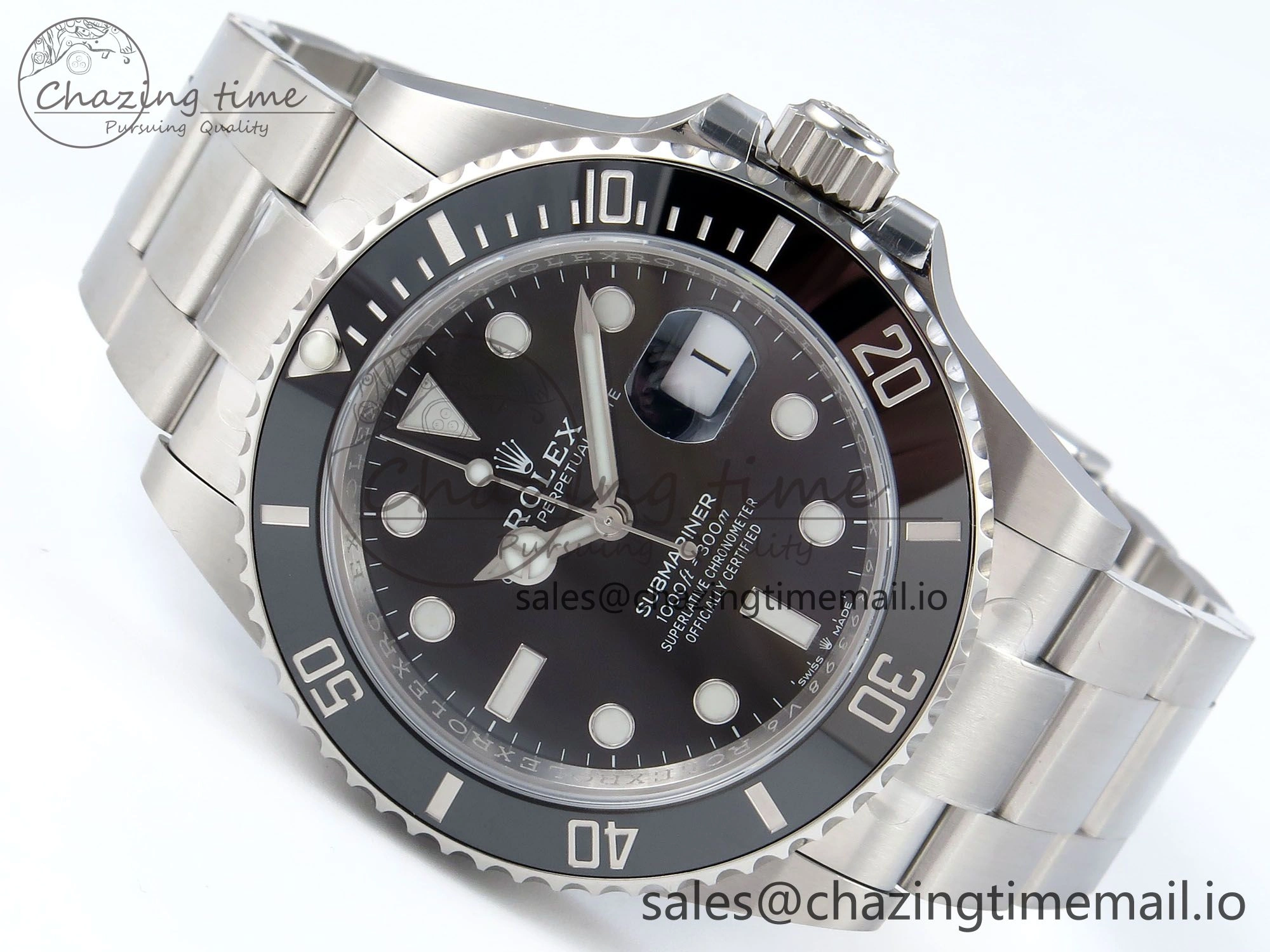 Submariner 41mm 126610 LN SS ARF 1:1 Best Edition Steel Black Dial 904L SS Oyster Bracelet SH3235