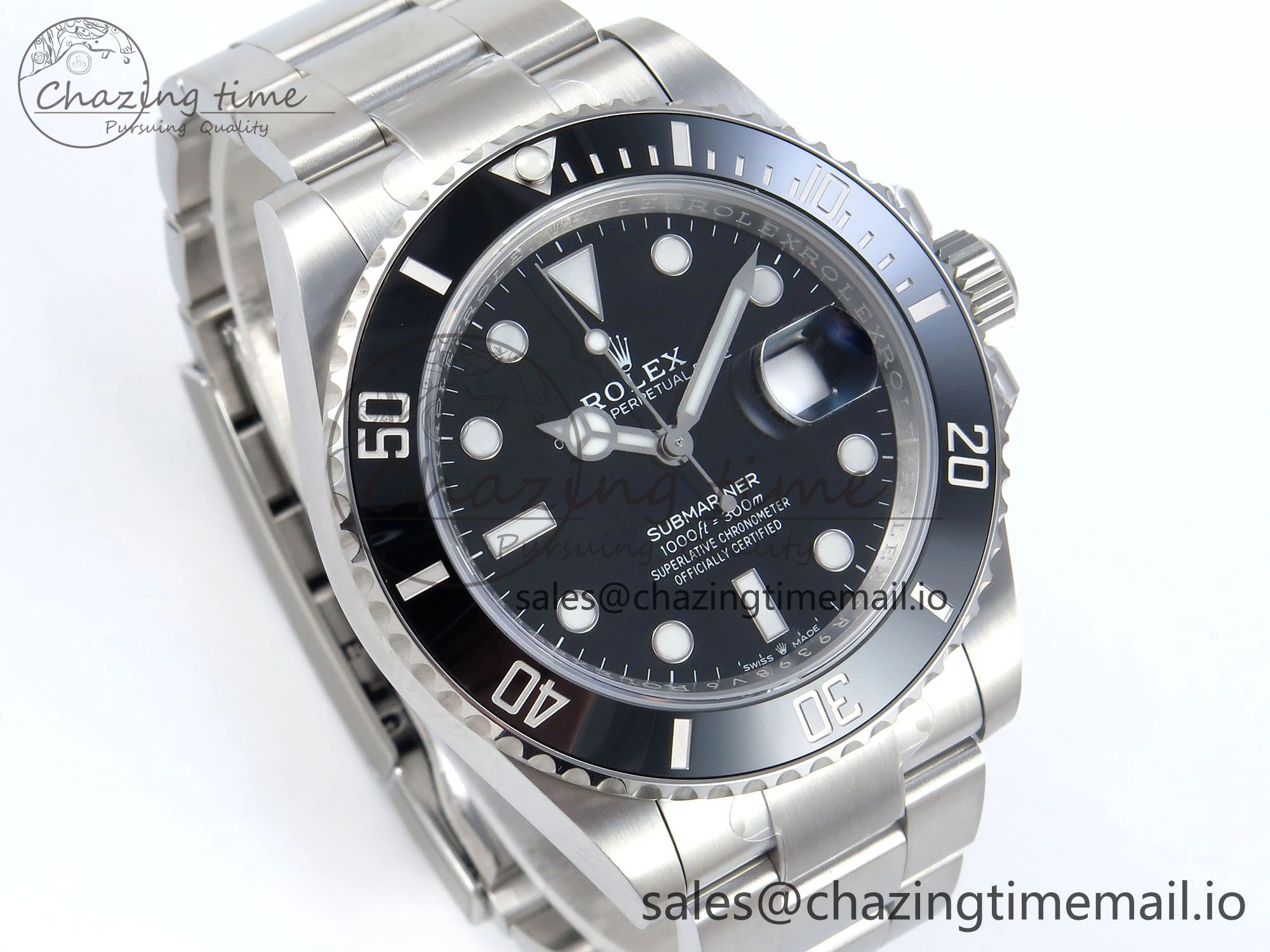 Submariner 41mm 126610 LN SS ARF 1:1 Best Edition Steel Black Dial 904L SS Oyster Bracelet SH3235