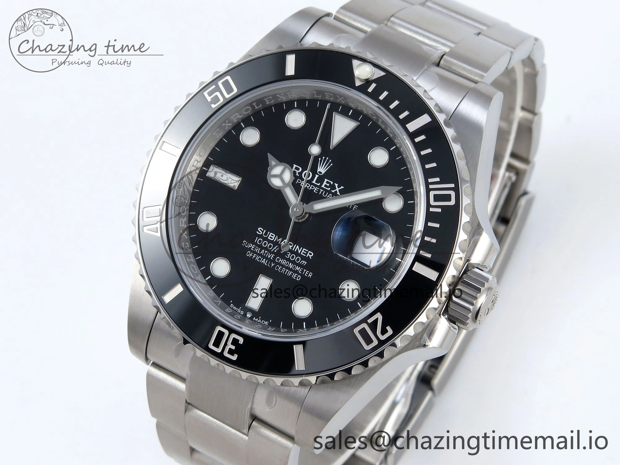 Submariner 41mm 126610 LN SS ARF 1:1 Best Edition Steel Black Dial 904L SS Oyster Bracelet SH3235