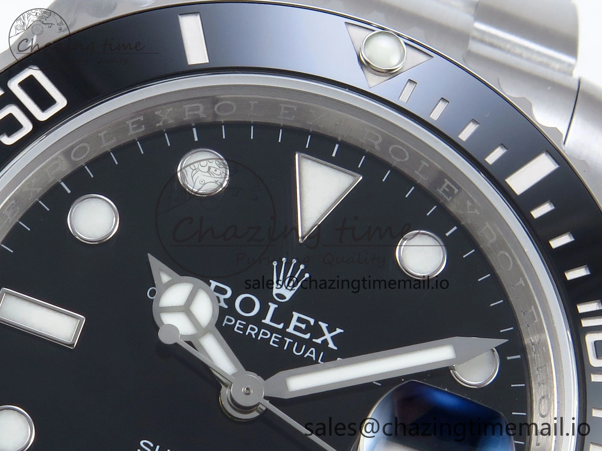 Submariner 41mm 126610 LN TWSF SS Black Ceramic Black Dial on SS Bracelet SH3235
