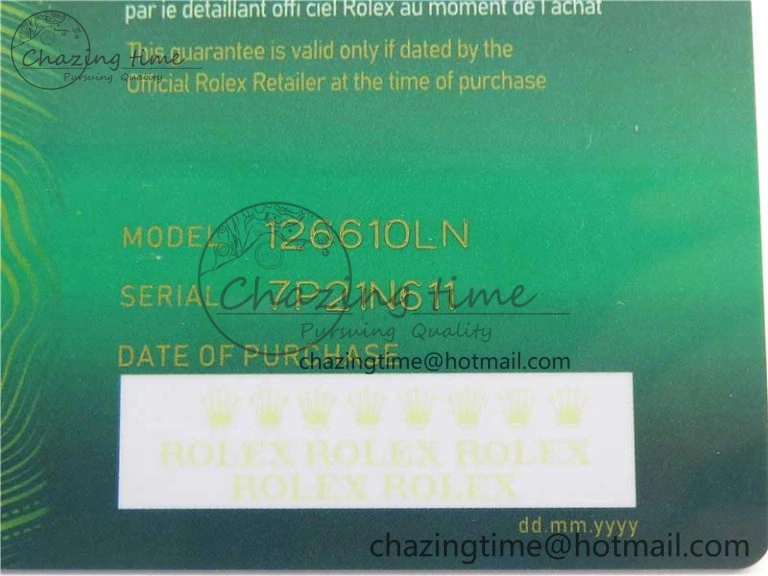 Submariner 41mm 126610 LV Green Ceramic 904L Steel RF 1:1 Best Edition RF3235
