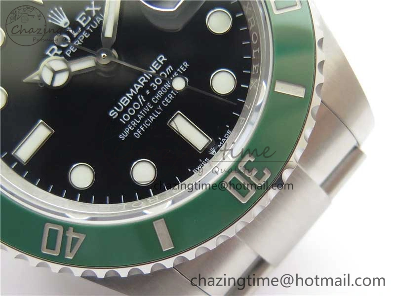 Submariner 41mm 126610 LV Green Ceramic 904L Steel RF 1:1 Best Edition RF3235