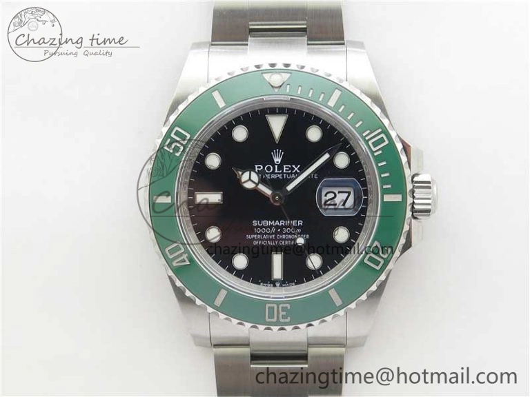 Submariner 41mm 126610 LV Green Ceramic 904L Steel RF 1:1 Best Edition RF3235