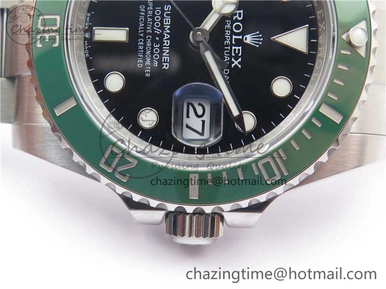 Submariner 41mm 126610 LV Green Ceramic 904L Steel RF 1:1 Best Edition RF3235