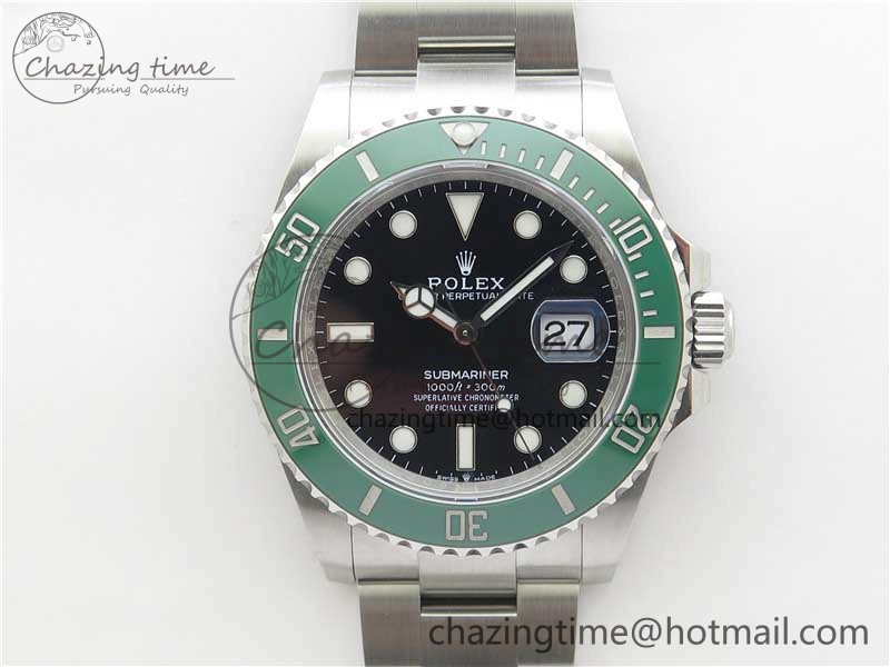 Submariner 41mm 126610 LV Green Ceramic 904L Steel RF 1:1 Best Edition RF3235