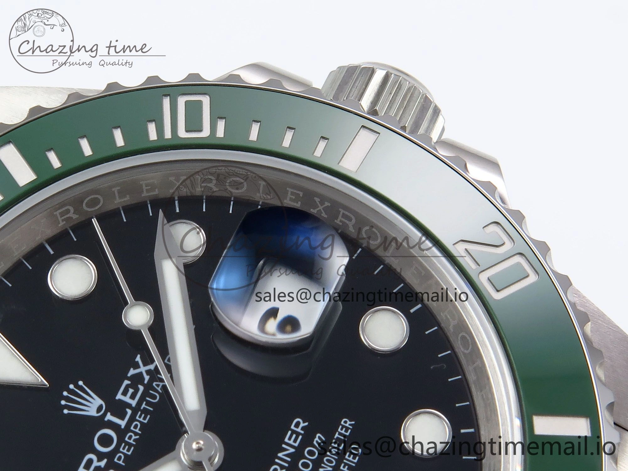 Submariner 41mm 126610 LV Green Ceramic EWEF Best Edition on Bracelet SH3235