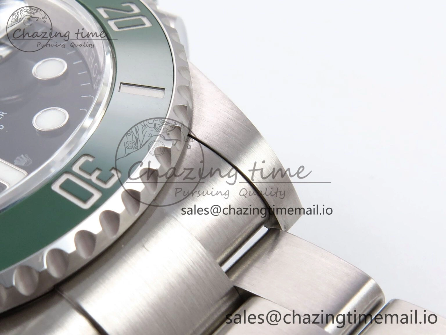 Submariner 41mm 126610 LV Green Ceramic EWEF Best Edition on Bracelet SH3235