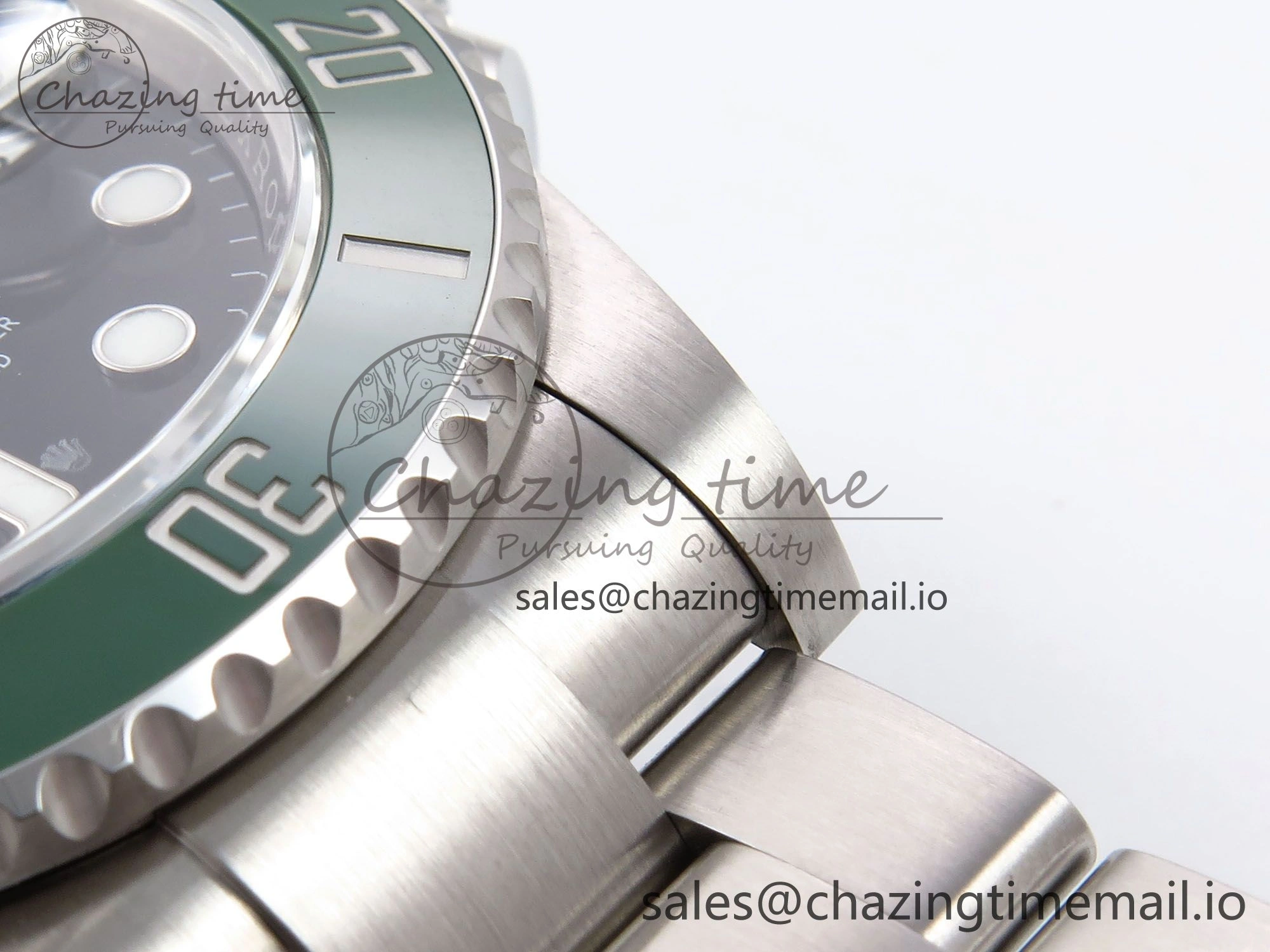 Submariner 41mm 126610 LV Green Ceramic EWEF Best Edition on Bracelet SH3235