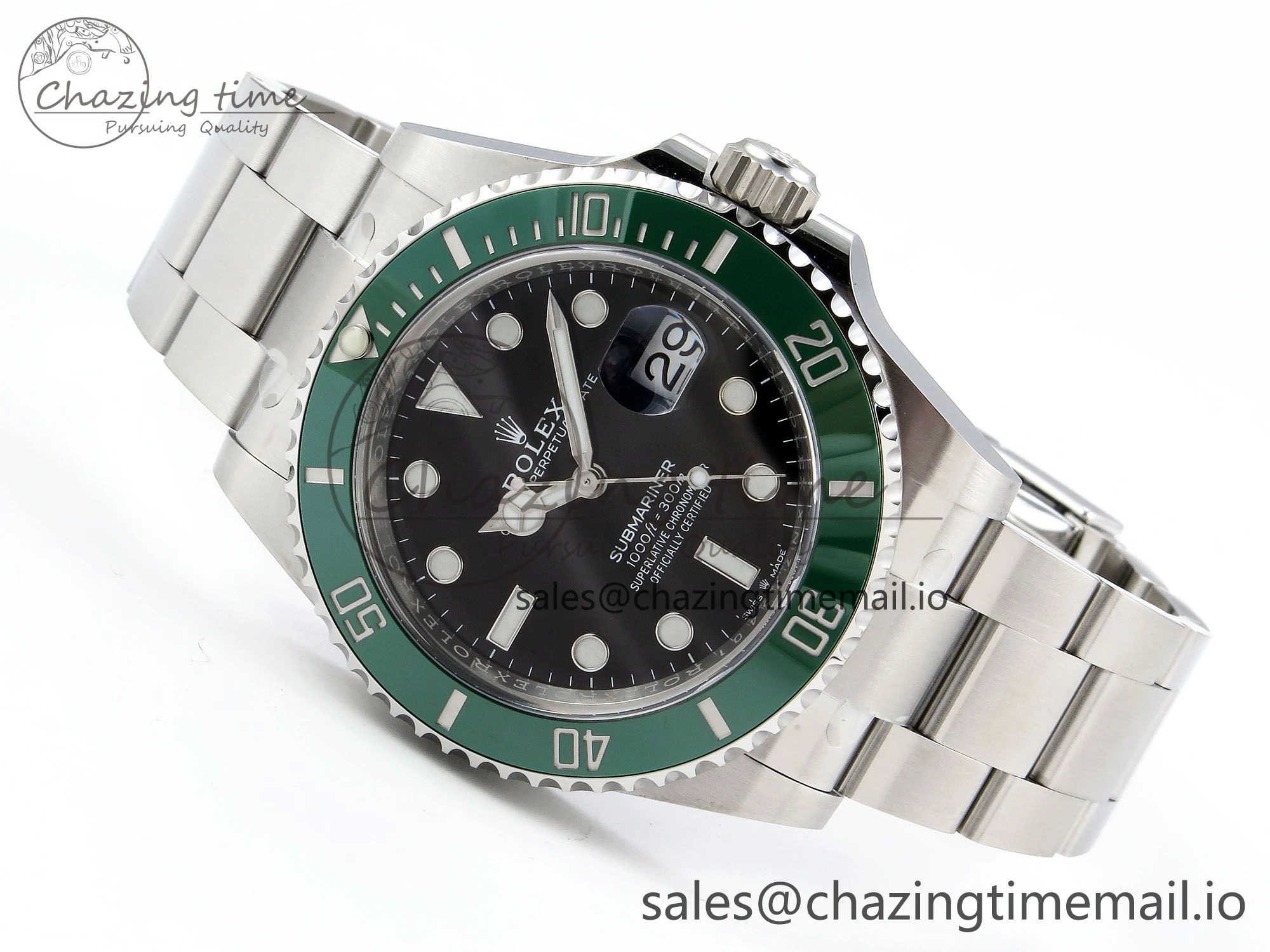 Submariner 41mm 126610 LV Kermit 904L Steel Clean 1:1 Best Edition VR3235