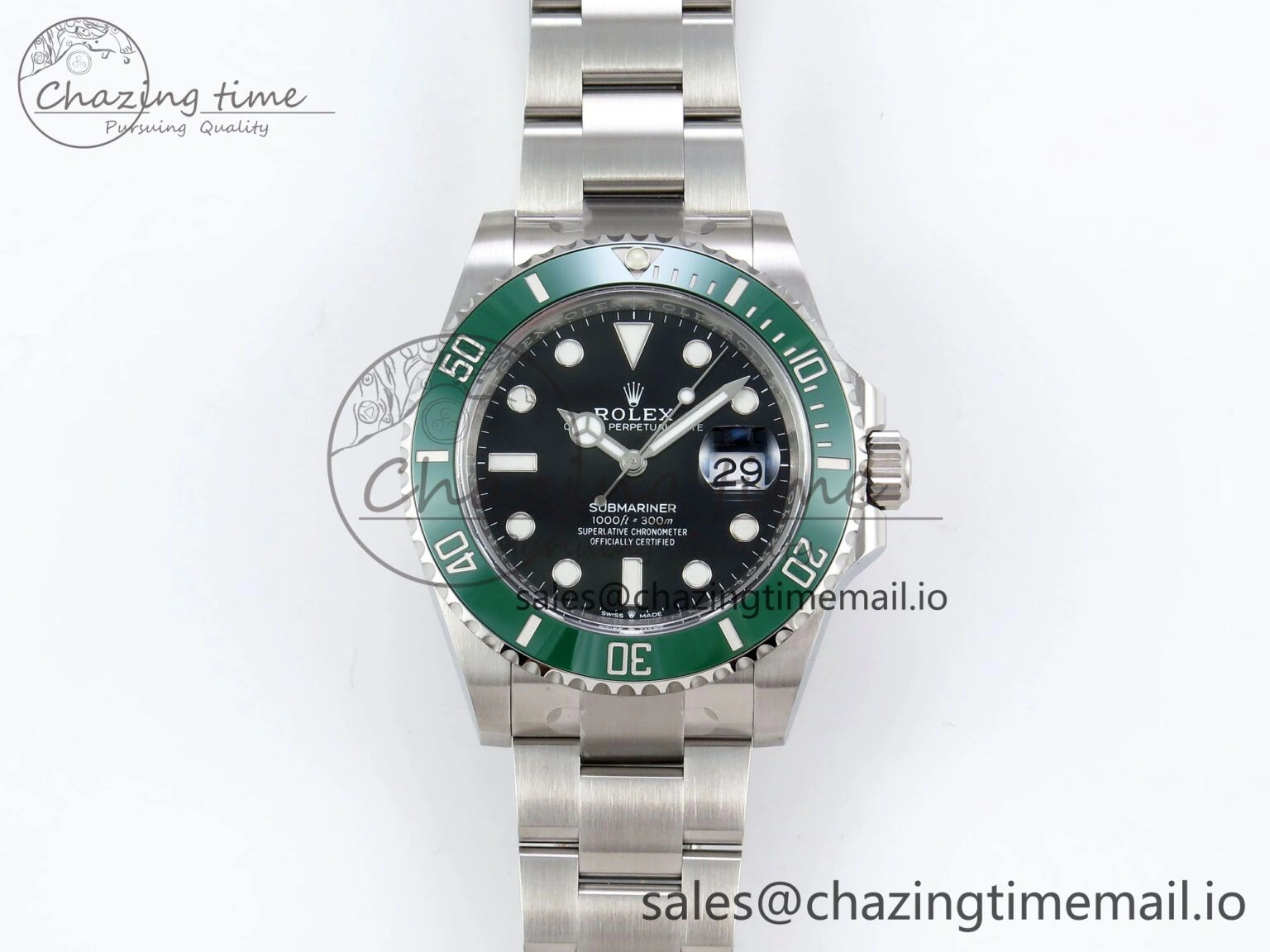Submariner 41mm 126610 LV Kermit 904L Steel Clean 1:1 Best Edition VR3235