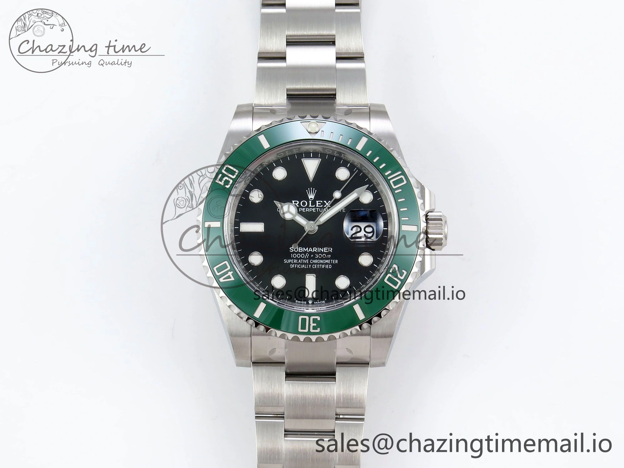 Submariner 41mm 126610 LV Kermit 904L Steel Clean 1:1 Best Edition VR3235