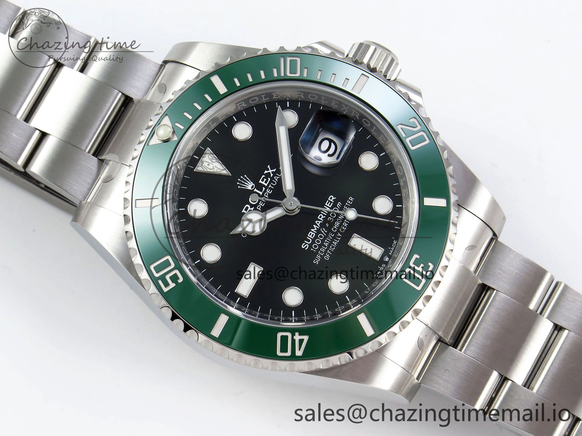 Submariner 41mm 126610 LV Kermit 904L Steel Clean 1:1 Best Edition VR3235