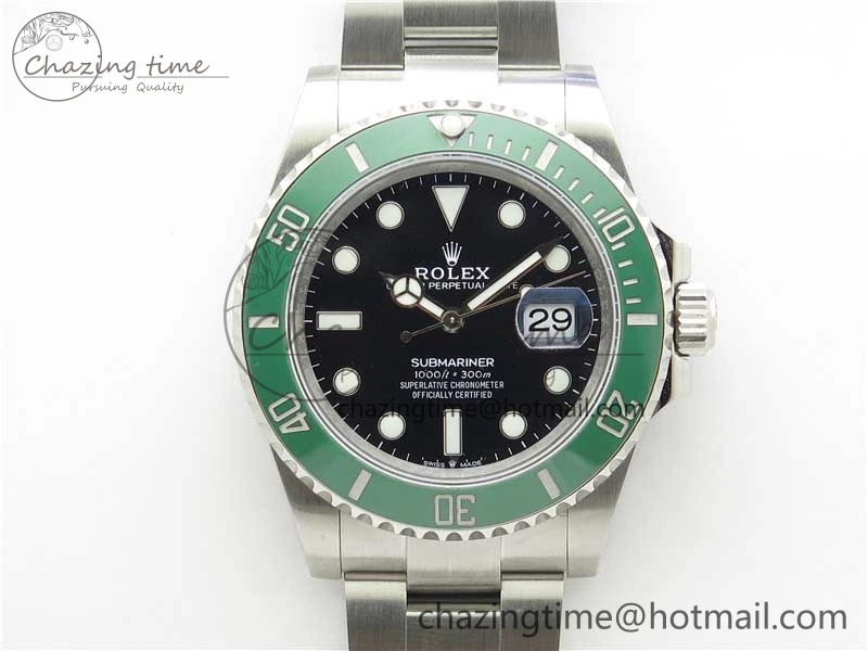 Submariner 41mm 126610 LV Kermit 904L Steel ‘Green Maker’ 1:1 Best Edition A2824