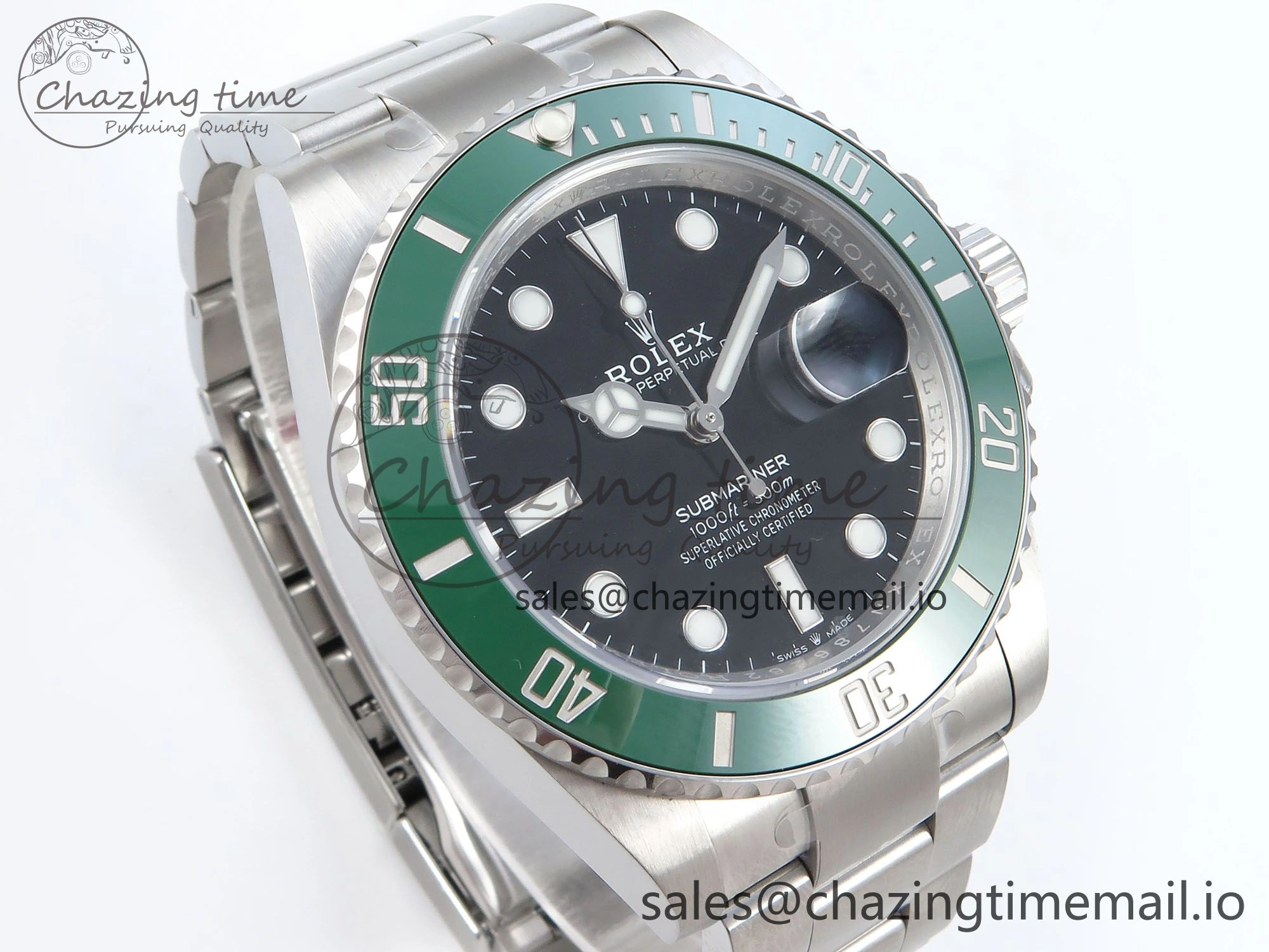 Submariner 41mm 126610 LV Kermit 904L Steel QF+ 1:1 Best Edition VR3235
