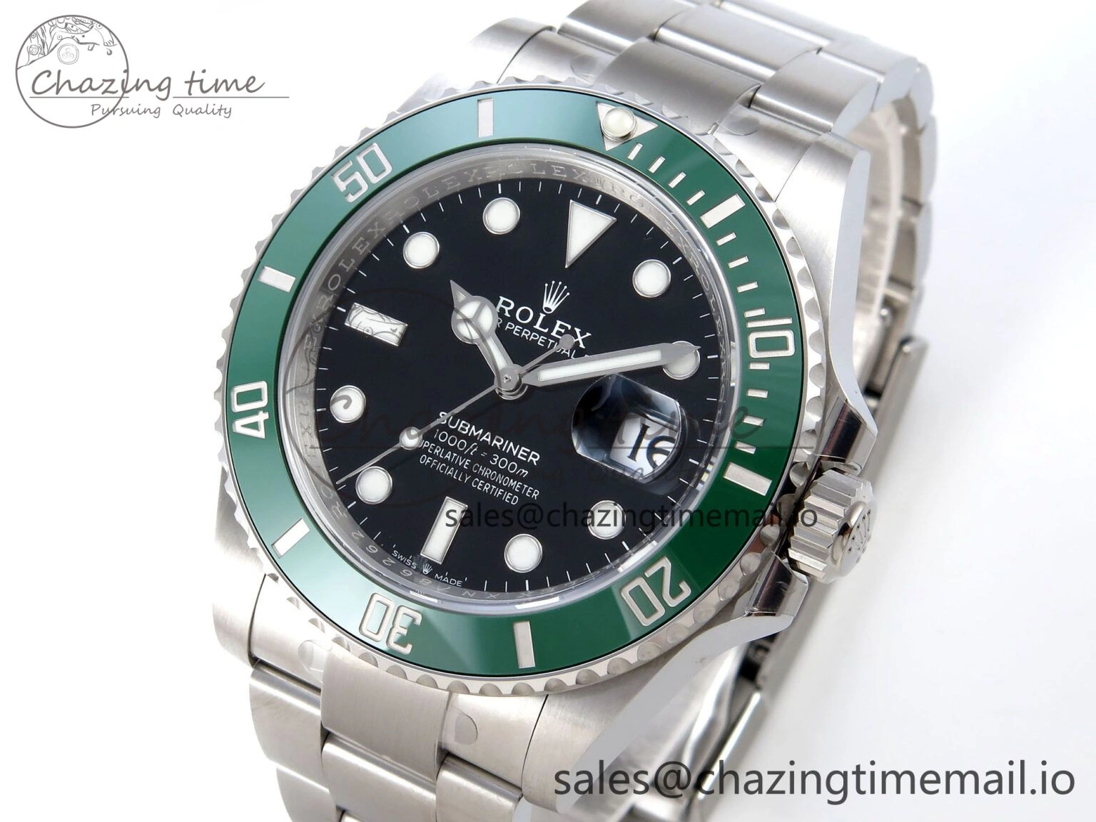 Submariner 41mm 126610 LV Kermit 904L Steel QF+ 1:1 Best Edition VR3235
