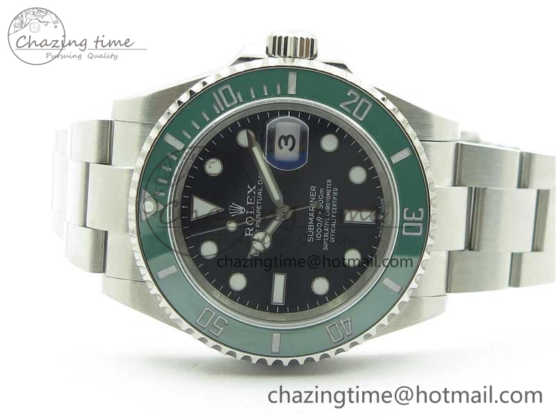 Submariner 41mm 126610 LV Kermit 904L Steel ROF 1:1 Best Edition Black Dial on SS Bracelet A2824