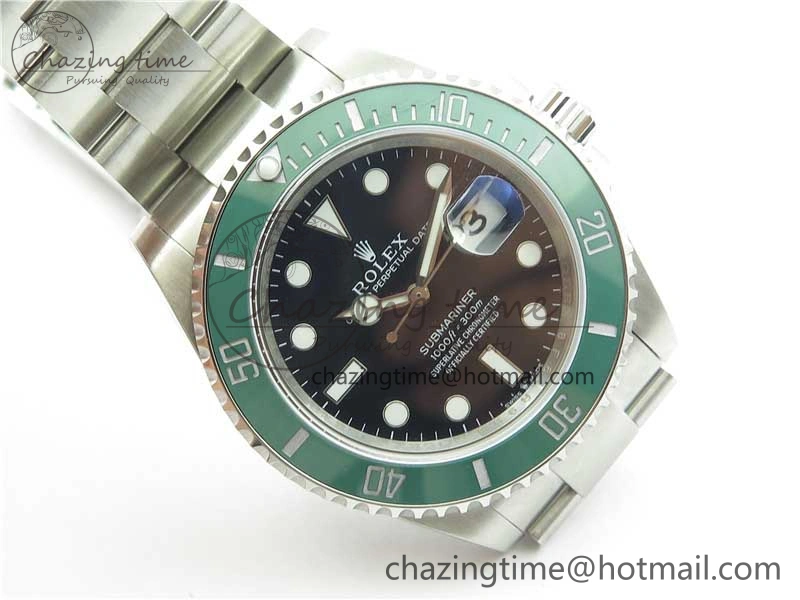Submariner 41mm 126610 LV Kermit 904L Steel ROF 1:1 Best Edition Black Dial on SS Bracelet A2824