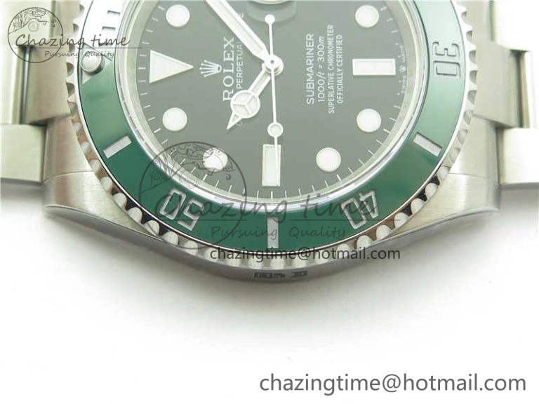 Submariner 41mm 126610 LV Kermit 904L Steel ROF 1:1 Best Edition Black Dial on SS Bracelet A2824
