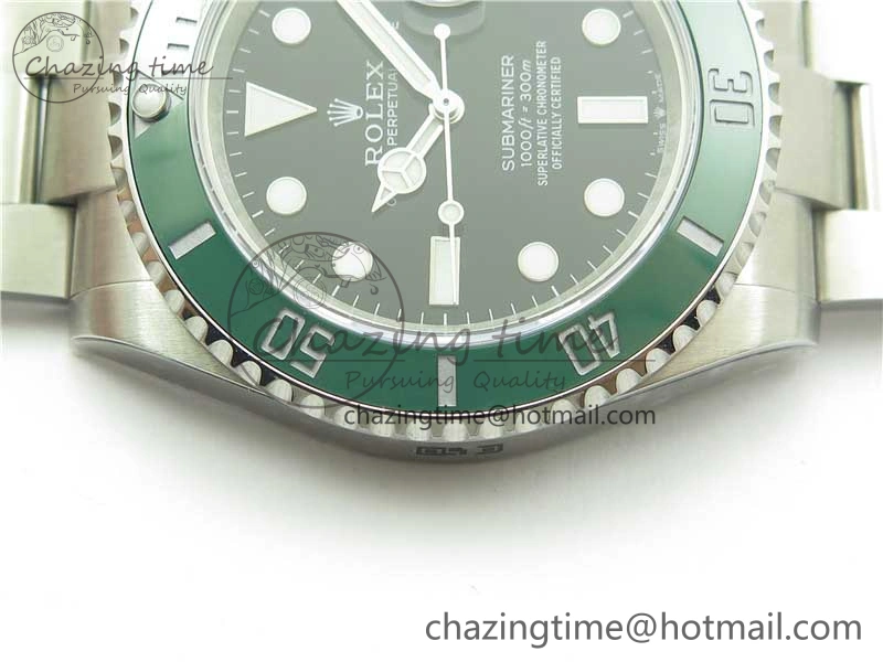 Submariner 41mm 126610 LV Kermit 904L Steel ROF 1:1 Best Edition Black Dial on SS Bracelet A2824