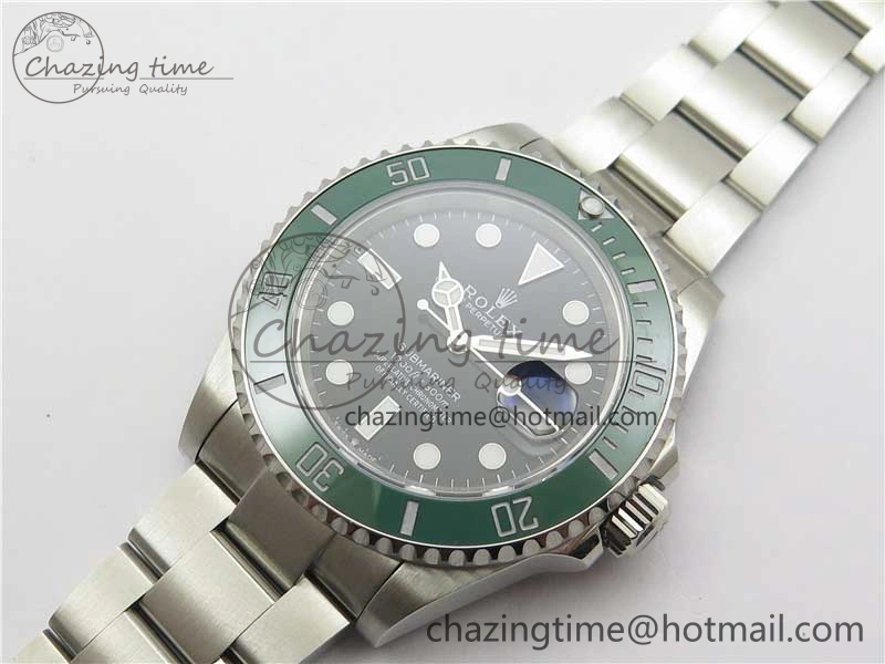 Submariner 41mm 126610 LV Kermit 904L Steel ROF 1:1 Best Edition Black Dial on SS Bracelet A2824
