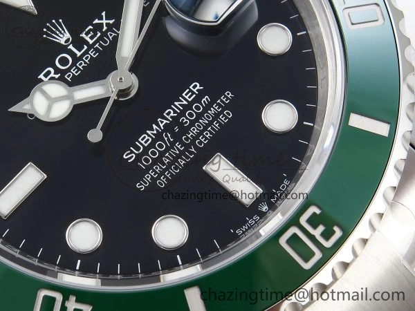 Submariner 41mm 126610 LV Kermit 904L Steel VSF 1:1 Best Edition VS3235