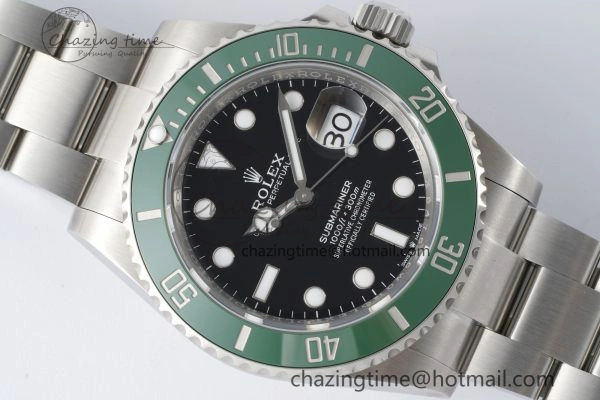 Submariner 41mm 126610 LV Kermit 904L Steel ZF 1:1 Best Edition VR3235