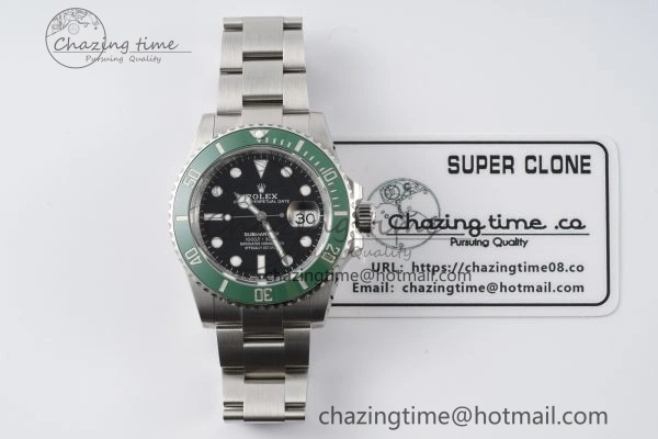 Submariner 41mm 126610 LV Kermit 904L Steel ZF 1:1 Best Edition VR3235
