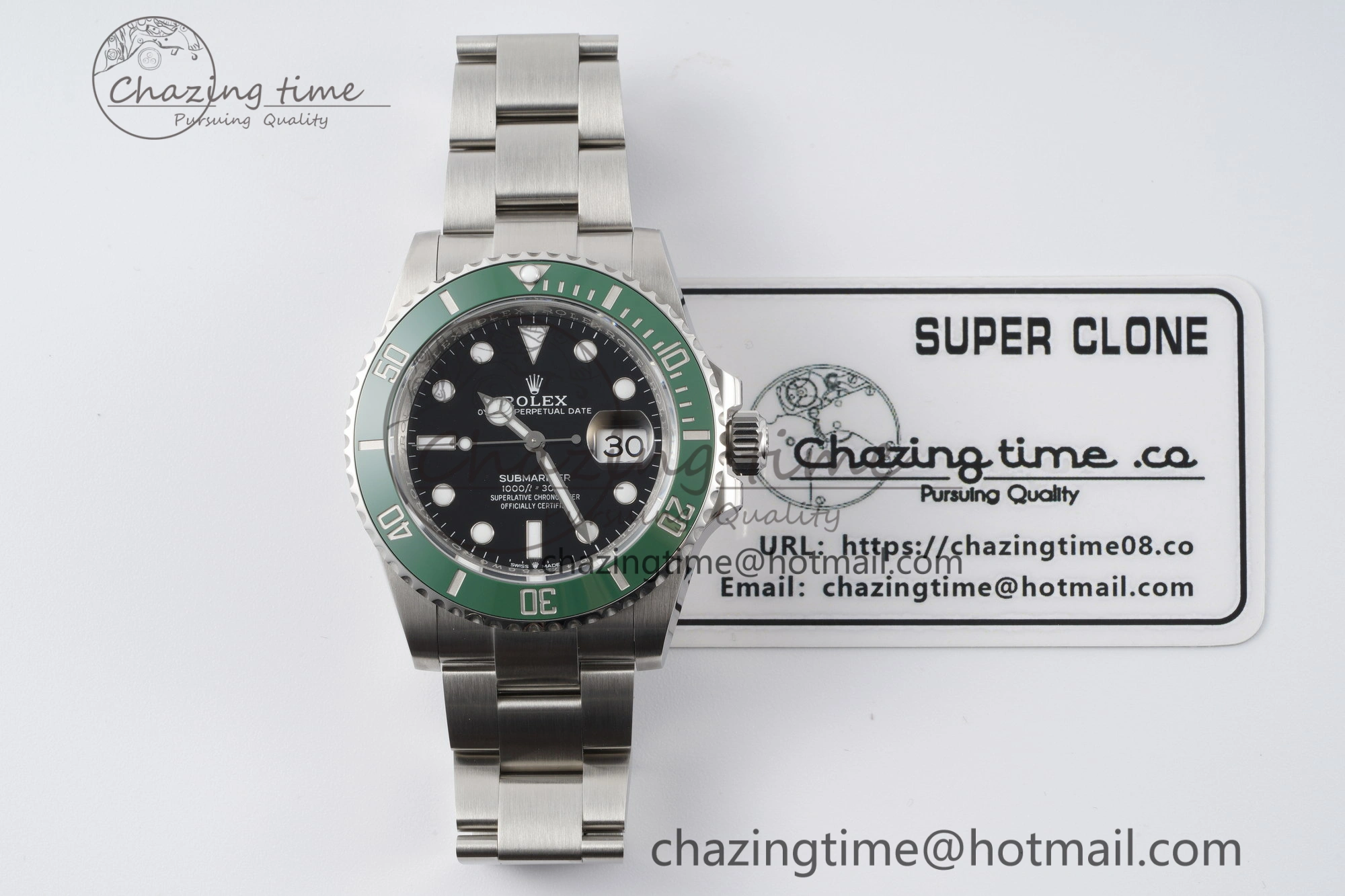 Submariner 41mm 126610 LV Kermit 904L Steel ZF 1:1 Best Edition VR3235