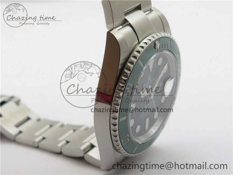Submariner 41mm 126610 LV Kermit EWF Black Dial on SS Bracelet A3235