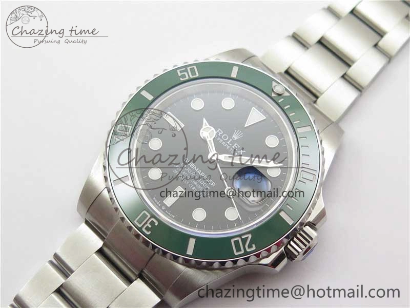 Submariner 41mm 126610 LV Kermit EWF Black Dial on SS Bracelet A3235