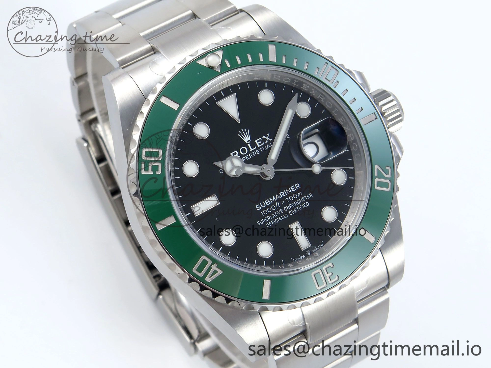 Submariner 41mm 126610 LV SS ARF 1:1 Best Edition Steel Green Dial 904L SS Oyster Bracelet SH3235