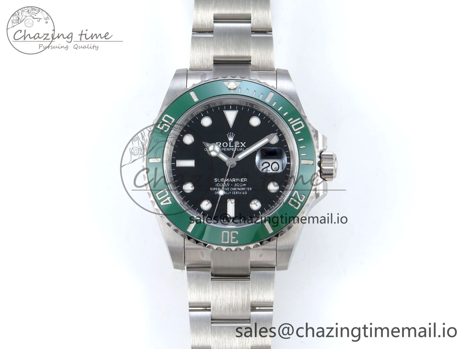Submariner 41mm 126610 LV SS ARF 1:1 Best Edition Steel Green Dial 904L SS Oyster Bracelet SH3235