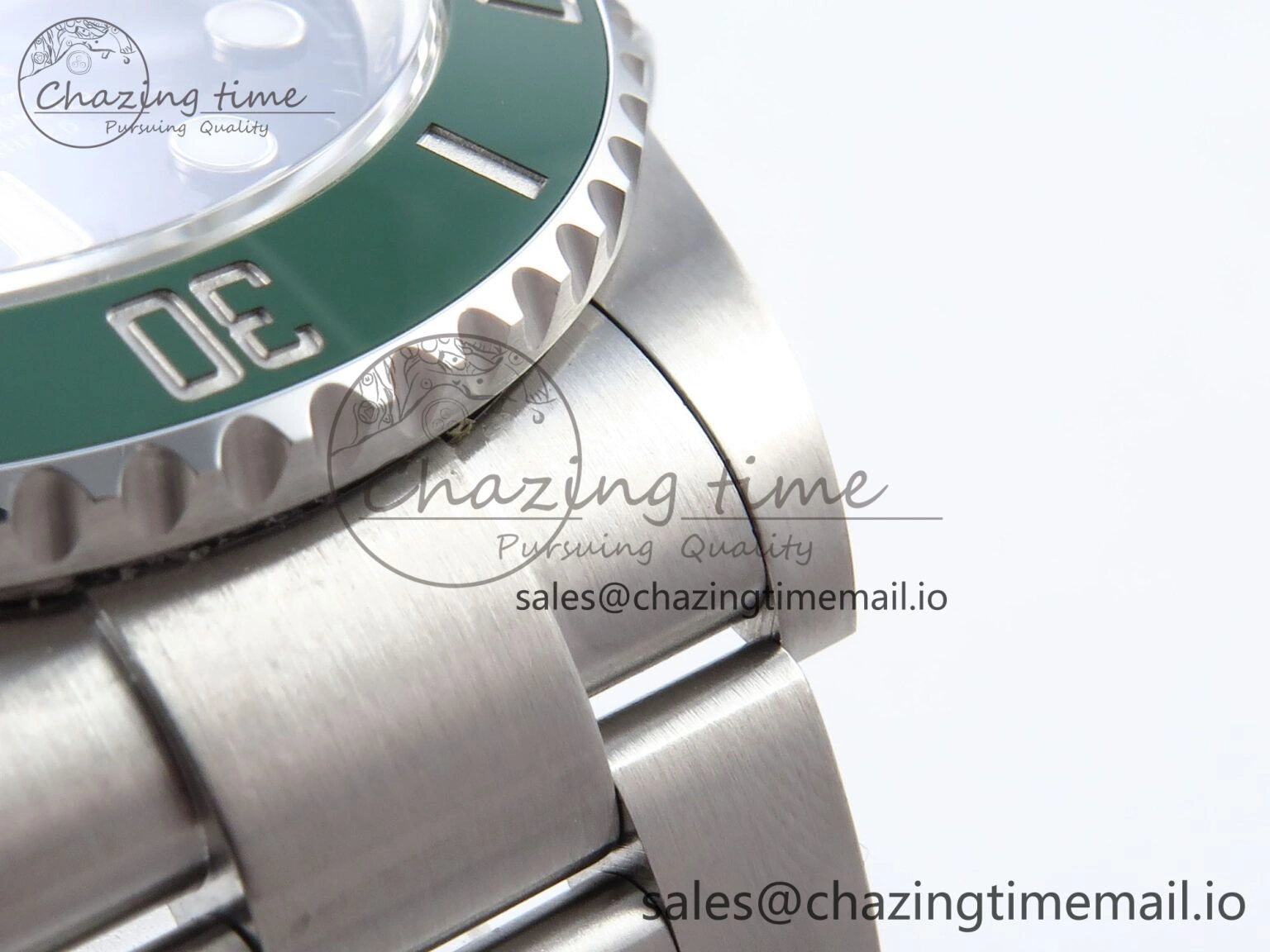 Submariner 41mm 126610 LV TWSF SS Green Ceramic Black Dial on SS Bracelet SH3235