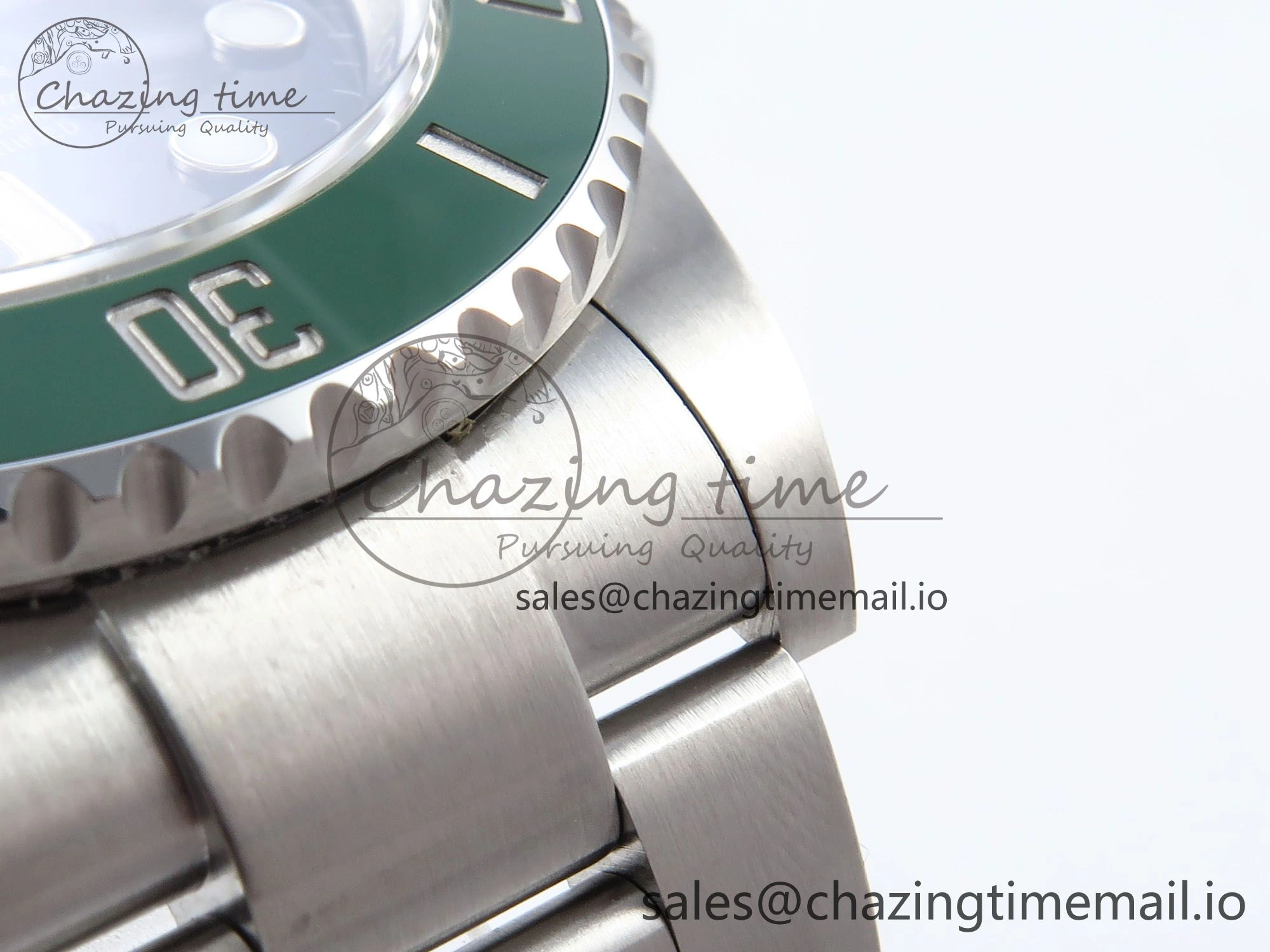 Submariner 41mm 126610 LV TWSF SS Green Ceramic Black Dial on SS Bracelet SH3235